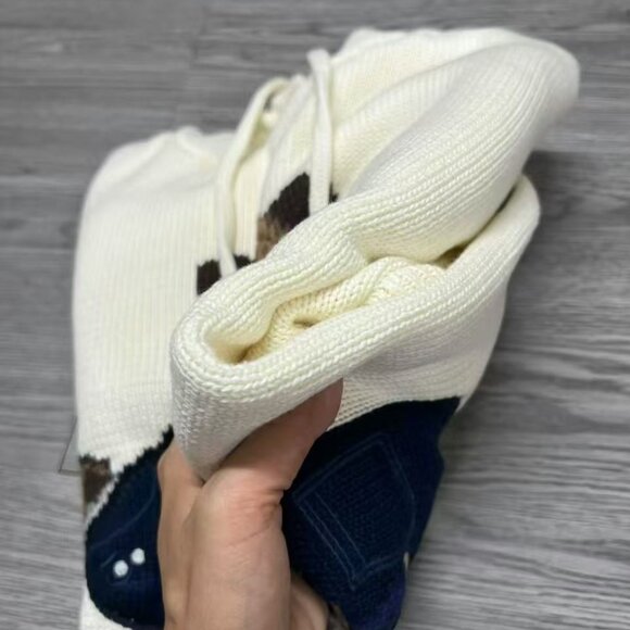 Polo Ralph Lauren Big Coat Bear Sweater Hoodie - Picture 5 of 7